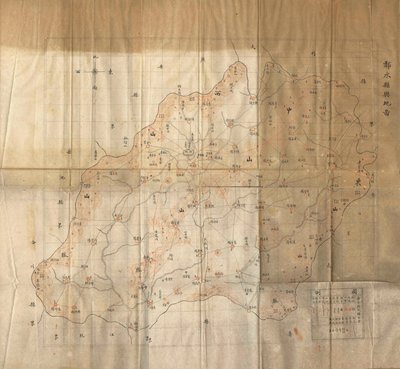 Linshui County Map by Unbekannt Unbekannt